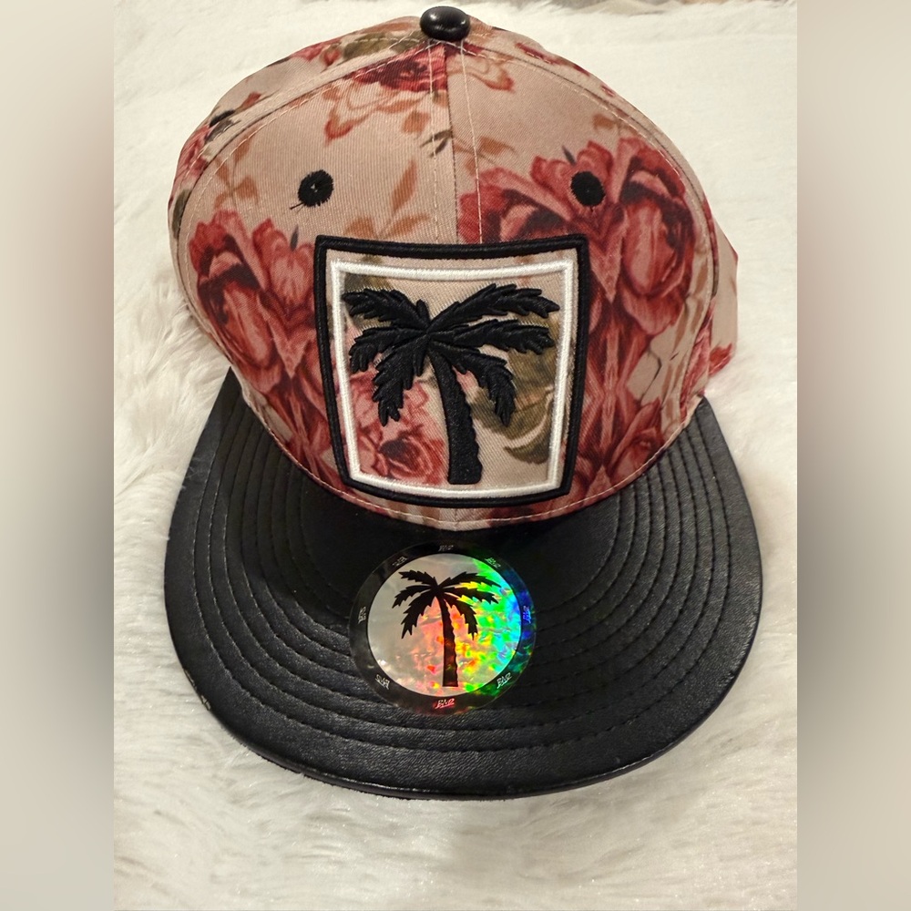 BLVD Supply Co | Palm Tree Logo w/Floral Design | Snapback Cap | PU Brim | EUC